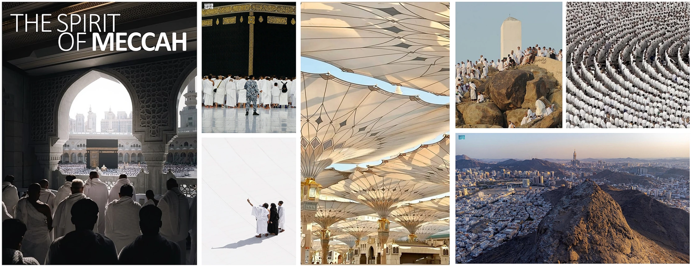 The spirit of Makkah: a concept collage of pilgrimage, gathering and shade